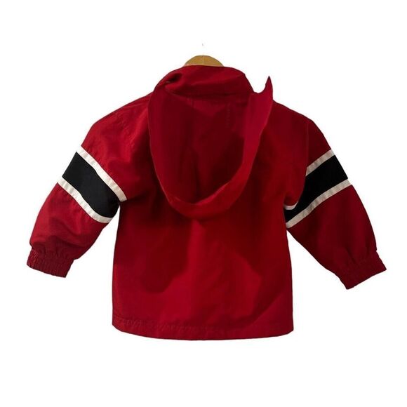 Nike Jacket Windbreaker Boys Red Zip Up Logo Lightweight Youth Athletic Sz. 4 - Picture 11 of 11